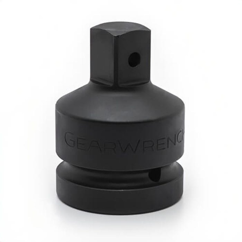 GearWrench 84297 Socket Adapter, Impact Rated, Imperial, Square Drive, 3/4 in Male Drive, 1 in Female Drive, 2.87 in OAL