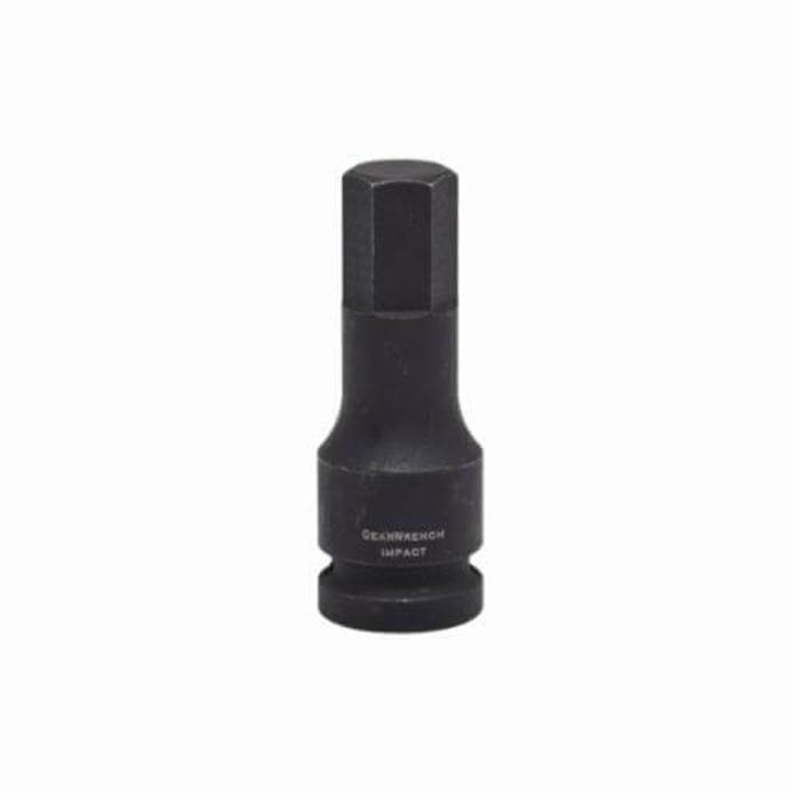 GearWrench 84628 Driver Socket Bit, Standard Length, Impact Rated, Metric, Hex Drive, 1/2 in Drive, Hex Bit, 11 mm Bit