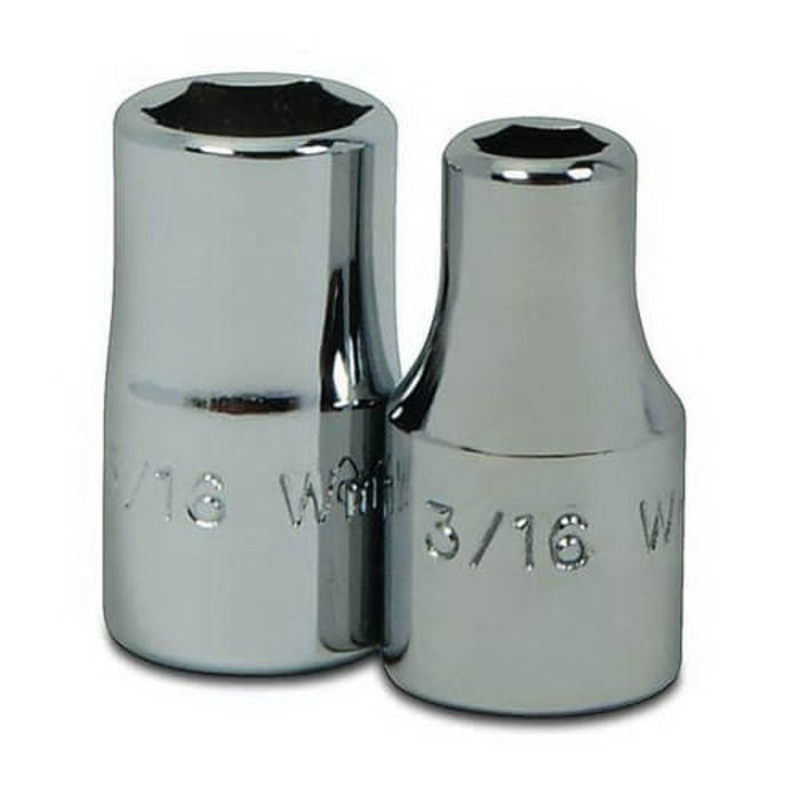 Williams MD-606 Supertorque Socket, 1/4 in, 3/16 in Deep Length Socket