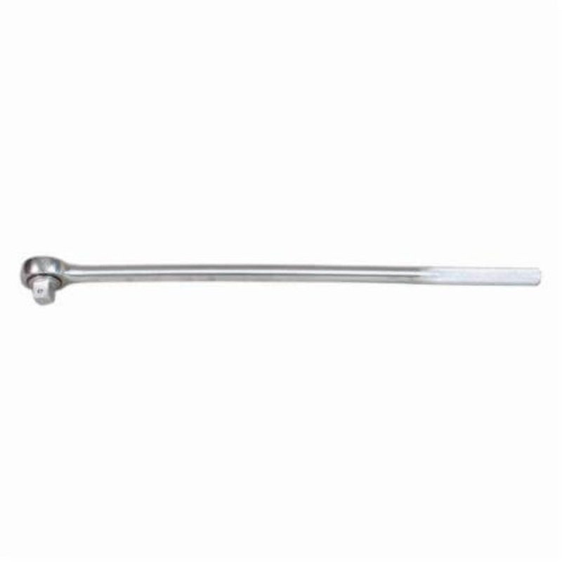 Wright 8400 Uninsulated Hand Ratchet, 1 in Drive, Round Head, 30 in OAL, Forged Alloy Steel, Polished Chrome, ASME B107.10M