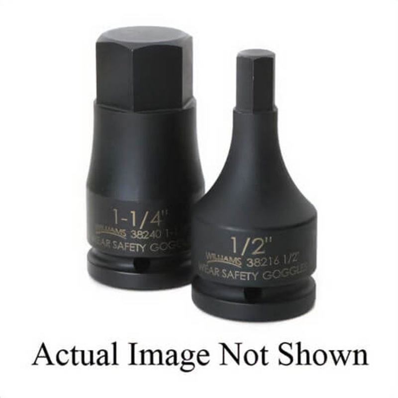 Williams 38236 1 pc Socket Driver Bit, 3/4 in Square Drive, 1-1/8 in, 3/4 in L Bit
