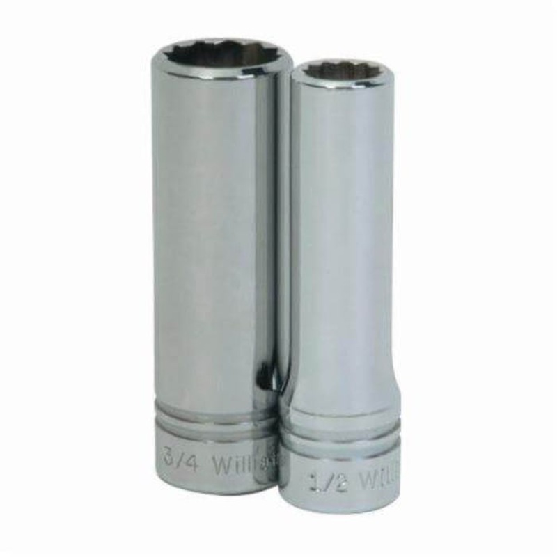 Williams SD-1216 Supertorque Socket, 1/2 in, 1/2 in Deep Length Socket