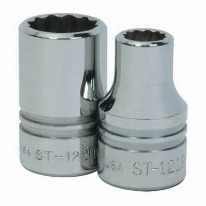 Williams ST-1212 Supertorque Socket, 1/2 in, 3/8 in Shallow Length Socket
