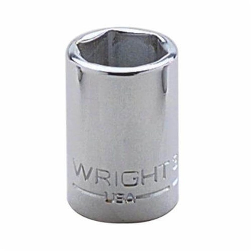 Wright 3012 Shape I Standard Length Socket, 3/8 in Square Drive, 3/8 in, 6 Points