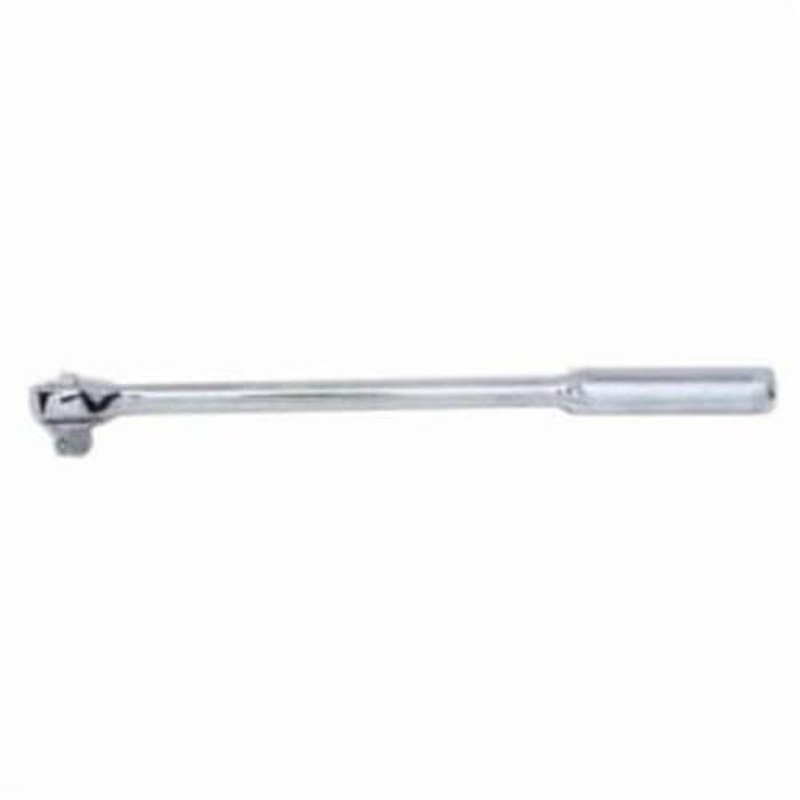 Wright 4425 Double Pawl Hand Ratchet, 1/2 in Drive, Round Head, 15 in OAL, Forged Alloy Steel, Polished Chrome, ASME B107.10M