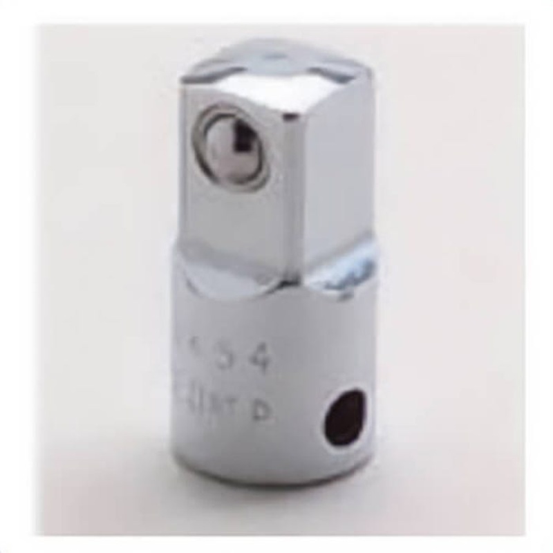 Wright 3454 Ball Lock Drive Adapter, 1/2 in Male x 3/8 in Female Drive, 1-3/8 in OAL