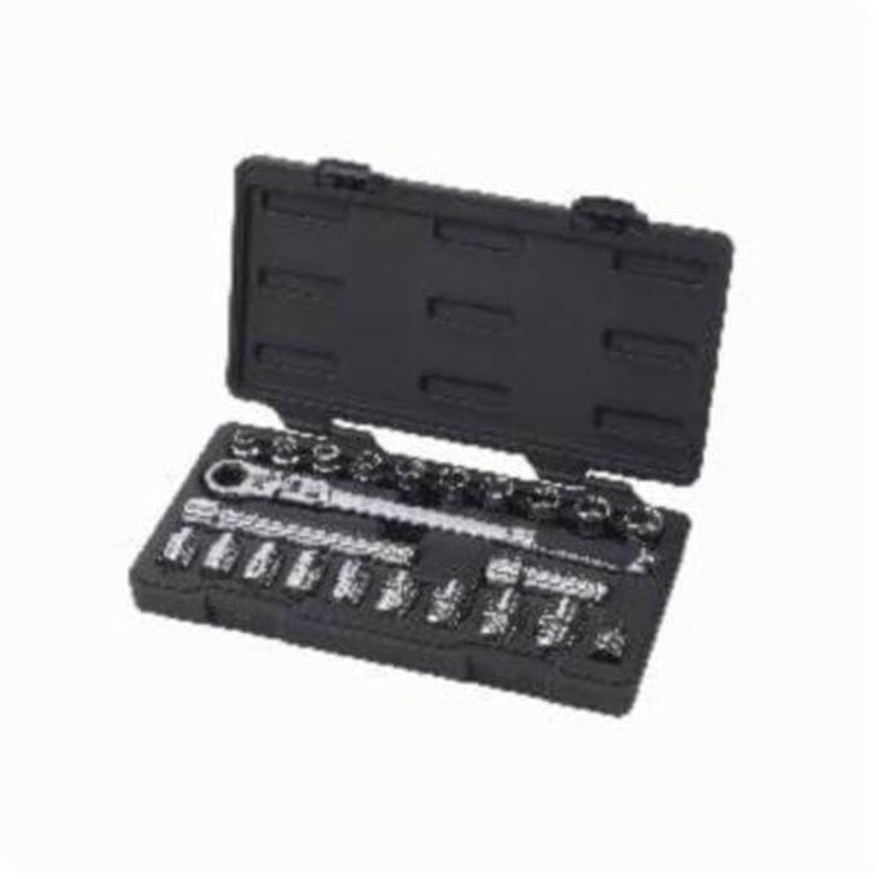 GearWrench 893823 Pass-Thru XL Series Mechanics Tool Set, Imperial/Metric, 3/8 in, 23 pc