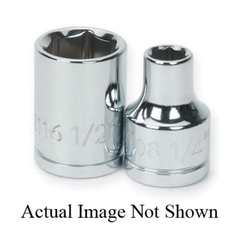 Williams BM-606 Supertorque Socket, 3/8 in, 6 mm Shallow Length Socket