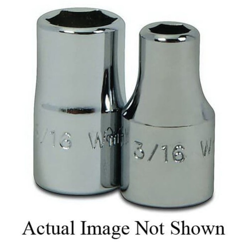 Williams M-604 Supertorque Socket, 1/4 in, 1/8 in Shallow Length Socket