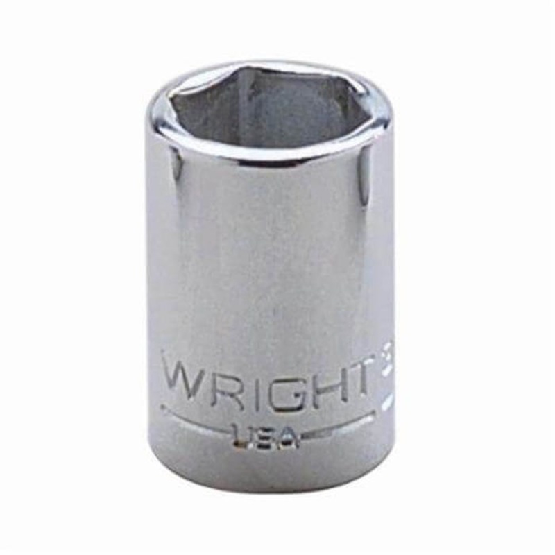 Wright 3024 Shape II Standard Length Socket, 3/8 in Square Drive, 3/4 in, 6 Points