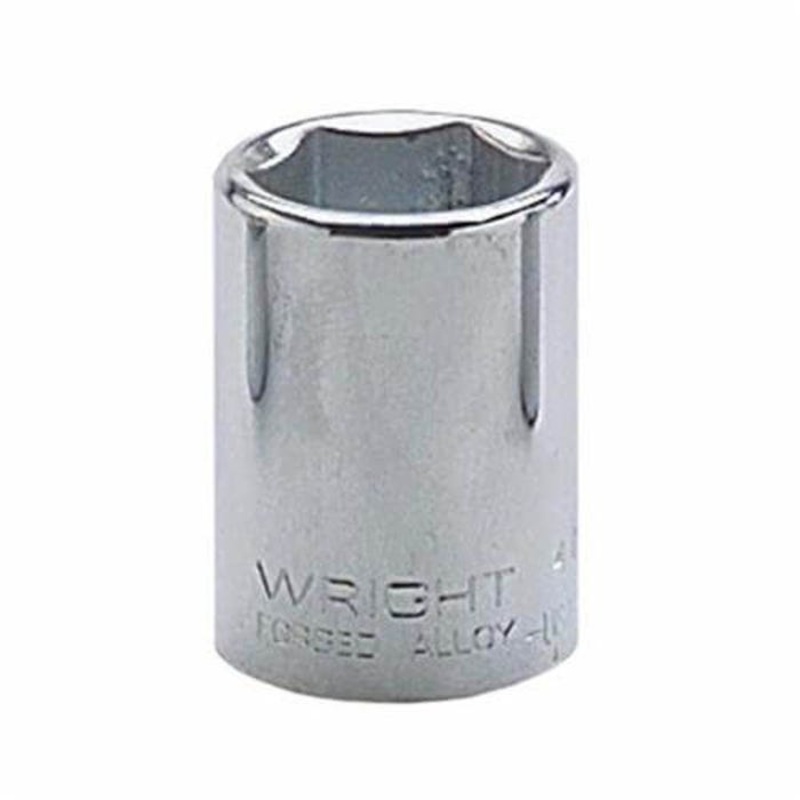 Wright 4032 Shape II Standard Length Socket, 1/2 in Square Drive, 1 in, 6 Points