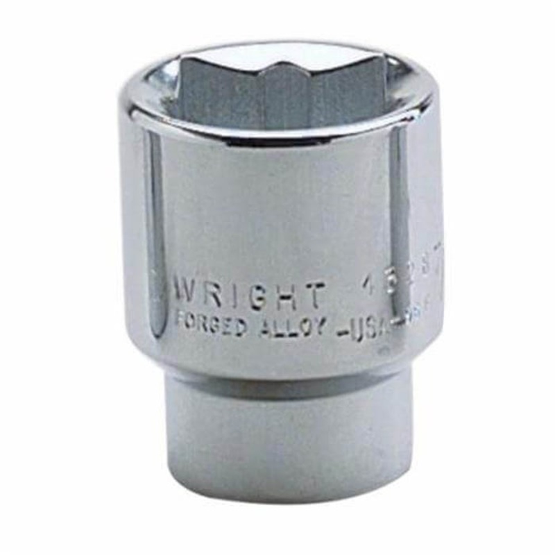 Wright 4316 Shape II Standard Length Socket, 1/2 in Square Drive, 1/2 in, 8 Points