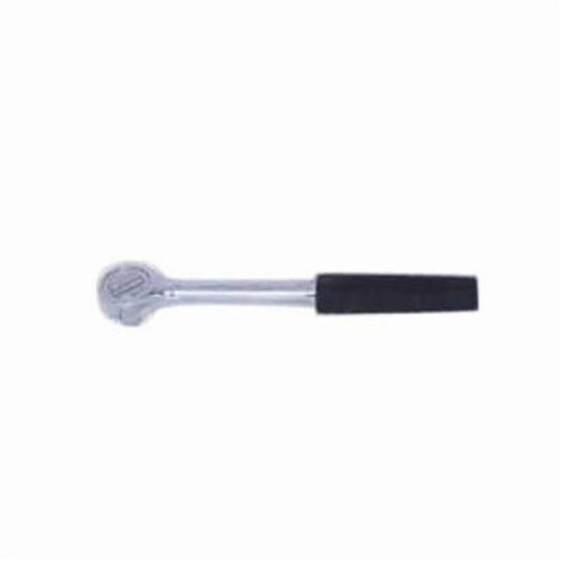 Wright 4400 Double Pawl Hand Ratchet, 1/2 in Drive, Round Head, 10-1/2 in OAL, Forged Alloy Steel, Polished Chrome, ASME B107.10M
