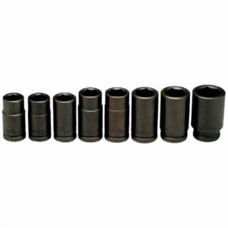 Wright 608 Impact Socket Set, 8 pc, Alloy Steel
