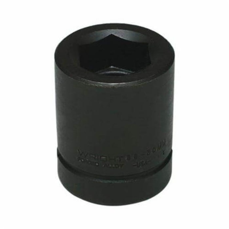 Wright 88-27MM Shape I Standard Length Socket, 1 in Square Drive, 27 mm, 6 Points