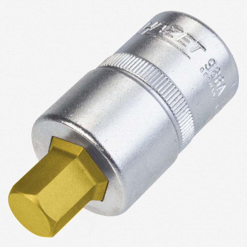 Hazet 986A-7/16 7/16" Hex Titanium-Nitride Socket, 1/2" Drive