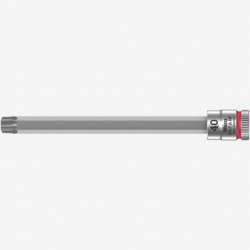 Wera 003372 8767 A HF Torx Zyklop Bit Socket 1/4" Drive with Holding Function , TX 40 x 100 mm