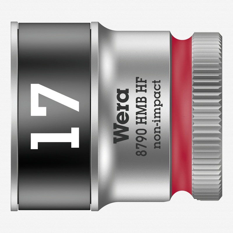 Wera 003751 Zyklop Socket with 3/8" Drive with Holding Function - 17 mm
