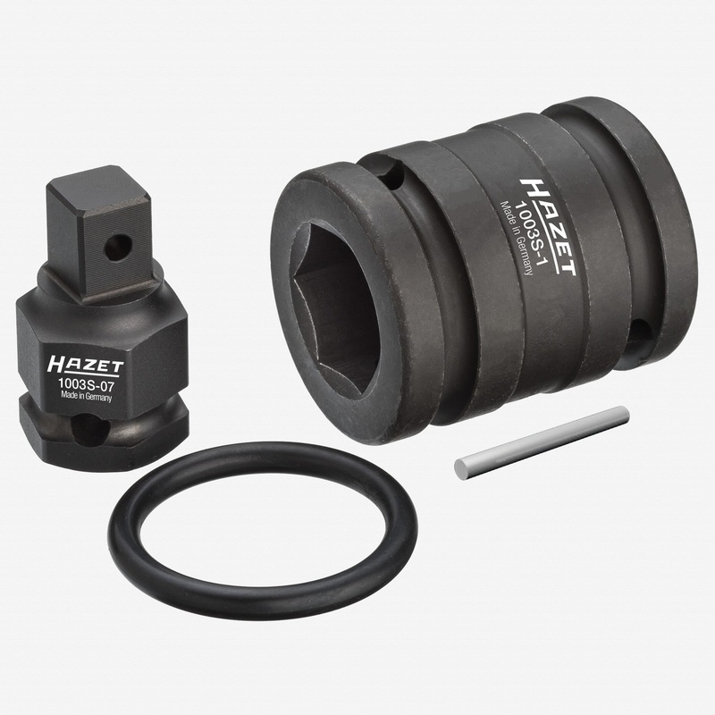 Hazet 1007S-7/4 Impact Adapter/Reducer Set, 3/4" Square Recess to 1/2" Square Plug