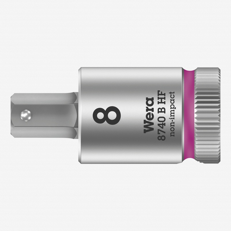 Wera 003039 3/8" Drive Zyklop Hex-Plus Bit Socket with Holding Function 8.0 mm