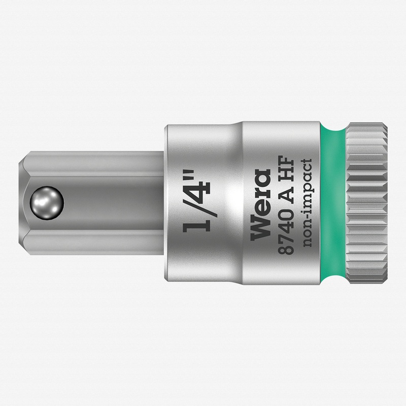 Wera 003388 8740 A 1/4" Drive Zyklop Hex-Plus Bit Socket with Holding Function 1/4"