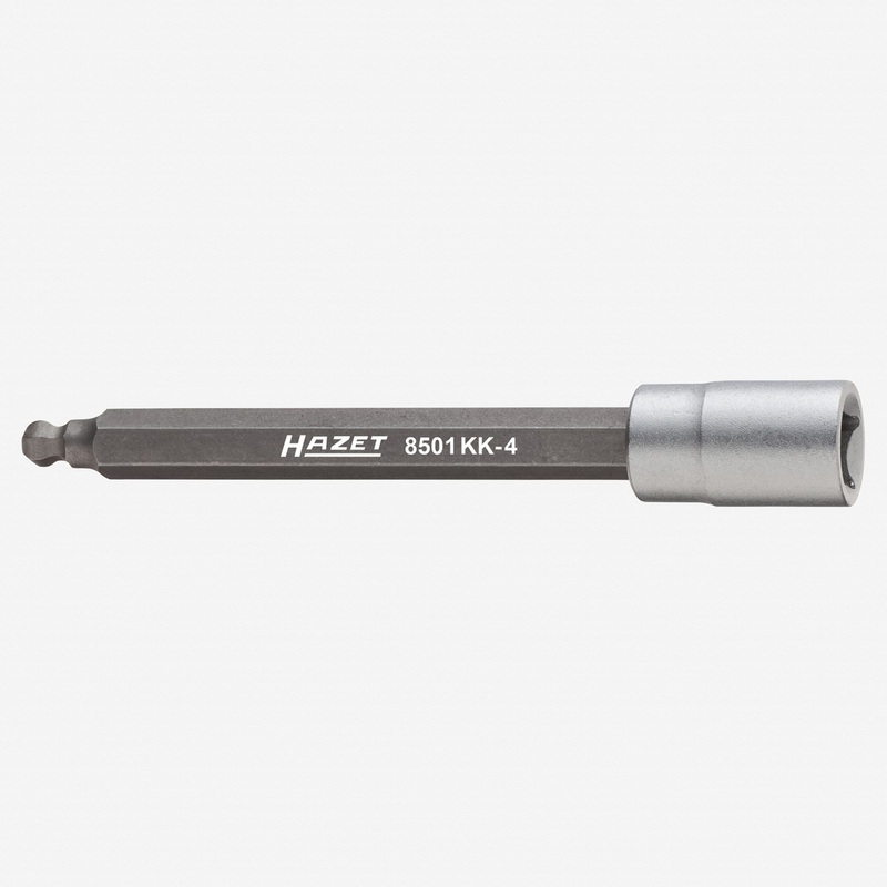 Hazet 8501KK-4 Screwdriver socket with 4mm ball head for RPM sensor 1/4" drive