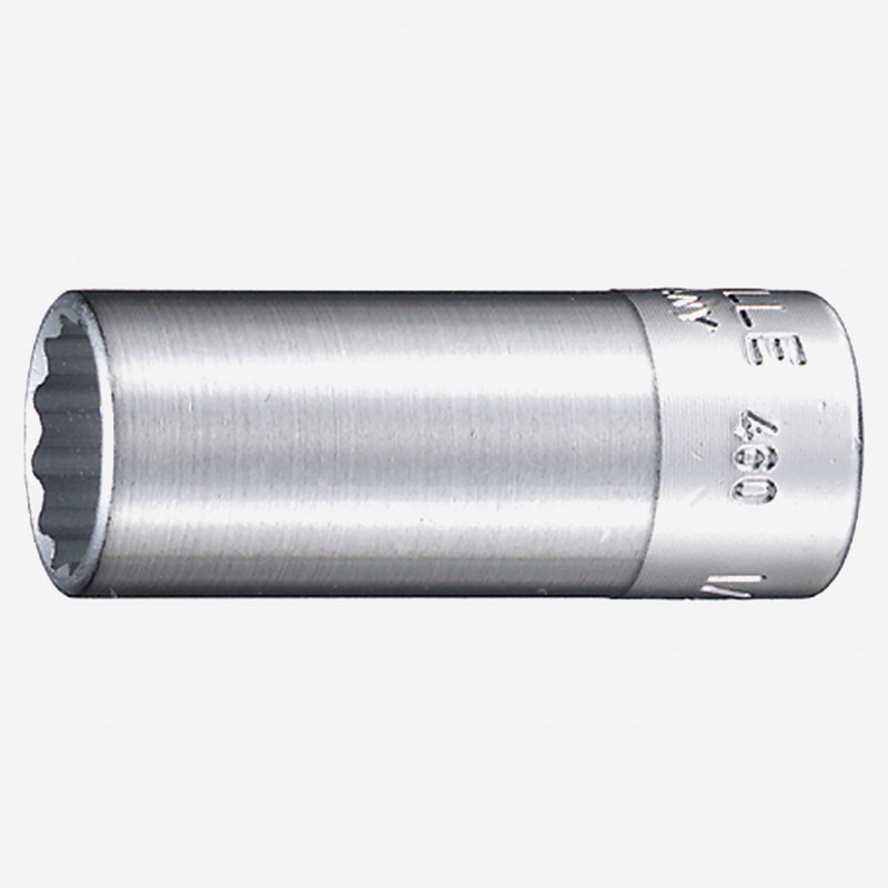 Stahlwille 460a Socket, 3/8" Drive, 12 Point, 1/4"