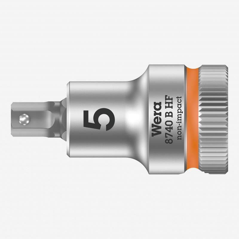 Wera 003033 3/8" Drive Zyklop Hex-Plus Bit Socket with Holding Function 5.0 mm