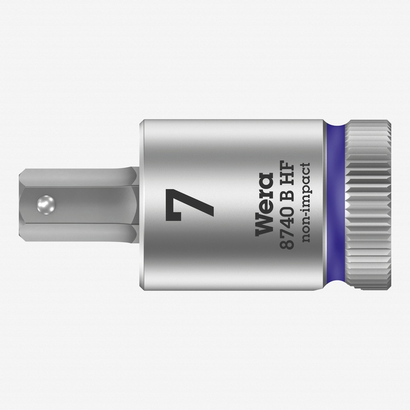 Wera 003037 3/8" Drive Zyklop Hex-Plus Bit Socket with Holding Function 7.0 mm