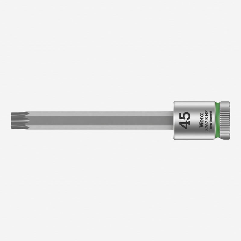 Wera 003071 3/8" Drive Zyklop Torx Bit Socket with Holding Function T45 Long