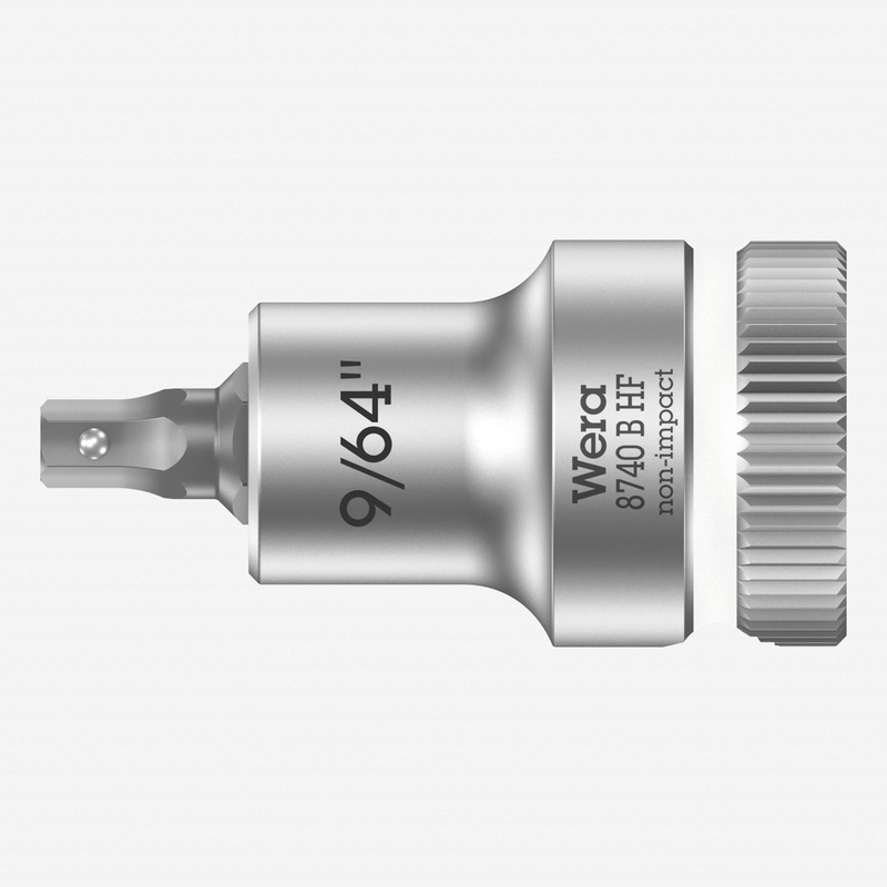 Wera 003082 3/8" Drive Zyklop Hex-Plus Bit Socket with Holding Function 9/64"