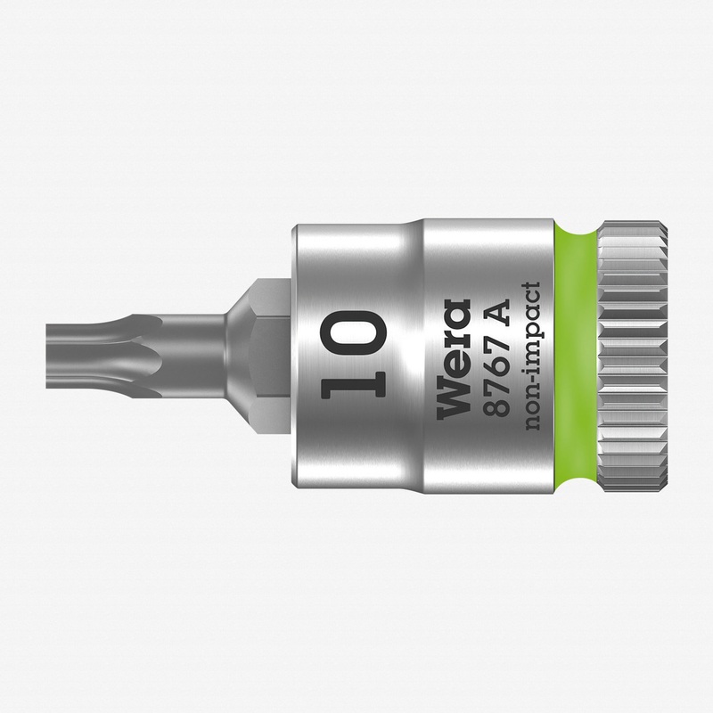 Wera 003390 8767 A TORX Zyklop Bit Socket with 1/4" Drive, T10