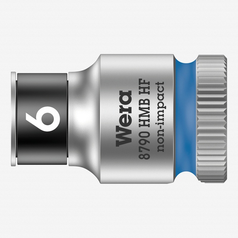 Wera 003740 Zyklop Socket with 3/8" Drive with Holding Function - 6.0 mm