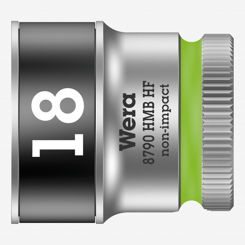 Wera 003752 Zyklop Socket with 3/8" Drive with Holding Function - 18 mm