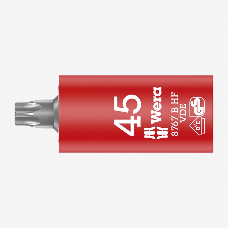 Wera 004925 VDE HF Torx Bit 3/8" Drive Socket, T45