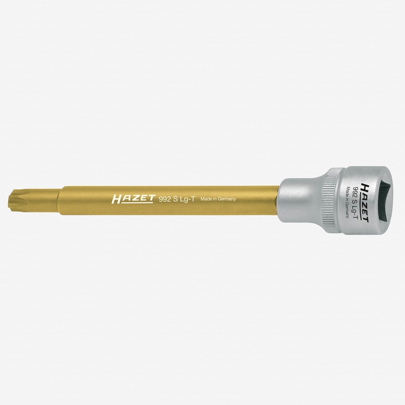 Hazet 992SLG-T45 T45 Torx Titanium-Nitride Socket 1/2" - Extra Long