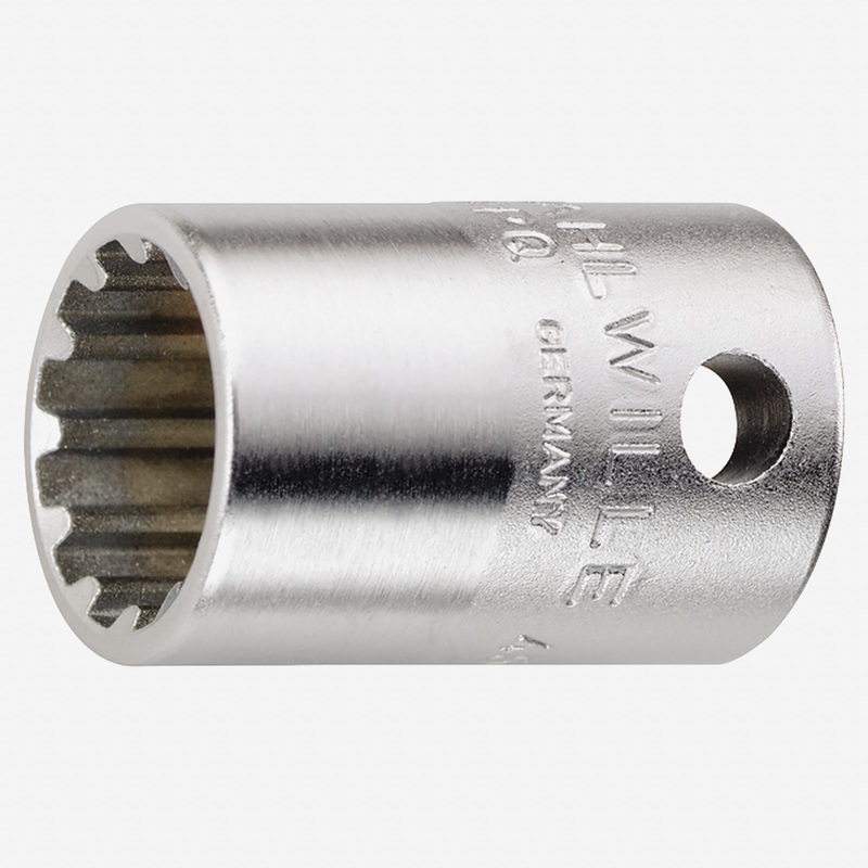Stahlwille 45aSP Spline Drive Socket, 3/8" Drive, SP12