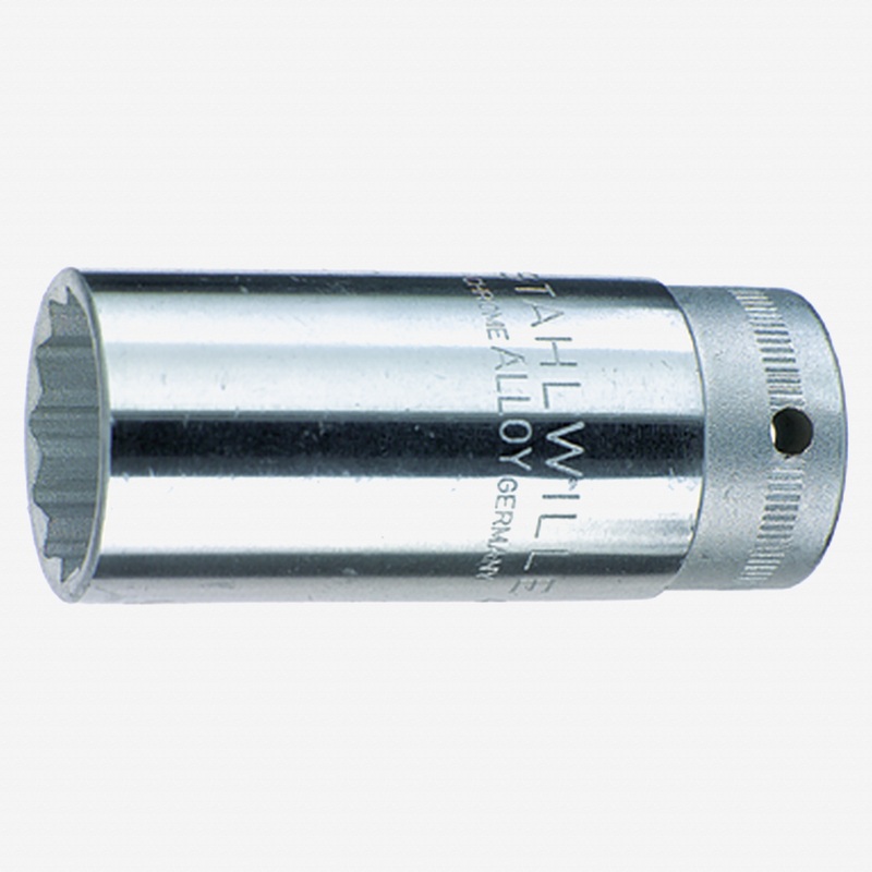 Stahlwille 46 Extra Deep Socket, 3/8" Drive, 12 Point, 19 mm