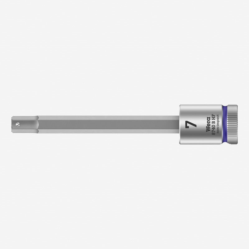 Wera 003038 3/8" Drive Zyklop Hex-Plus Bit Socket with Holding Function 7.0 mm Long
