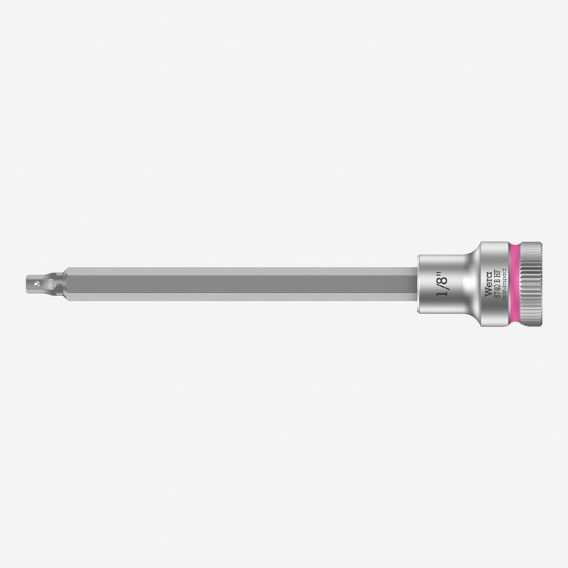 Wera 003081 3/8" Drive Zyklop Hex-Plus Bit Socket with Holding Function 1/8" Long