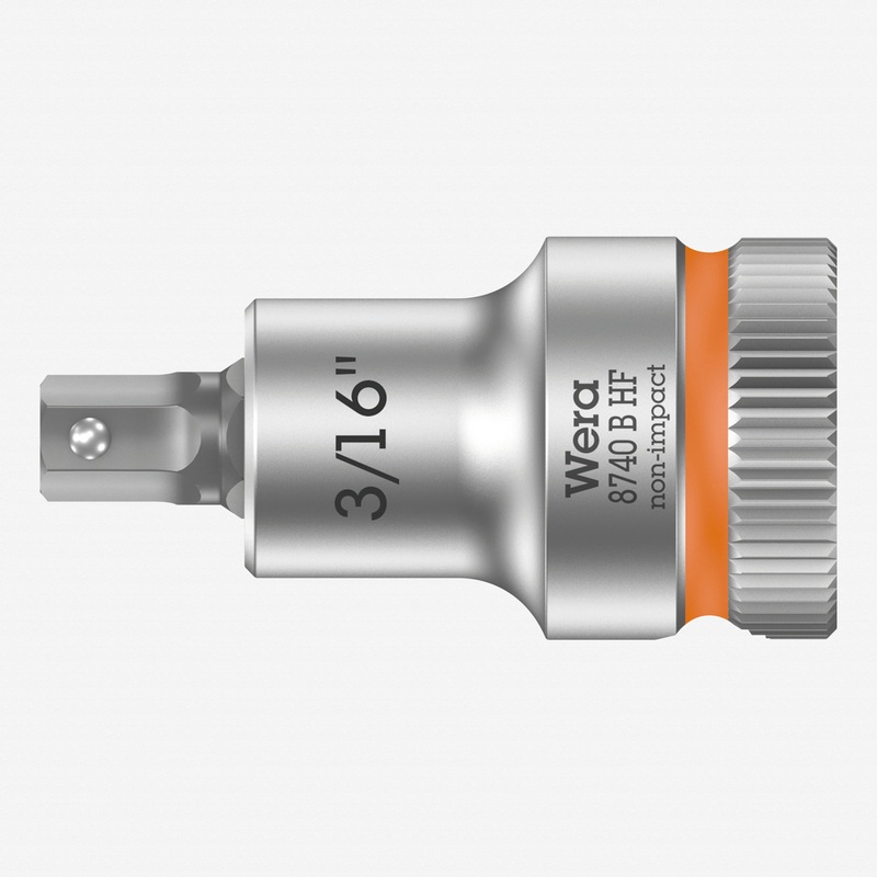 Wera 003085 3/8" Drive Zyklop Hex-Plus Bit Socket with Holding Function 3/16"
