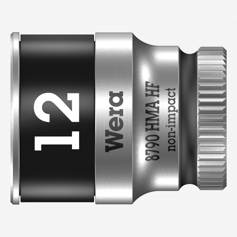 Wera 003727 8790 HMA HF Zyklop Socket, 1/4" Drive with Holding Function - 12mm