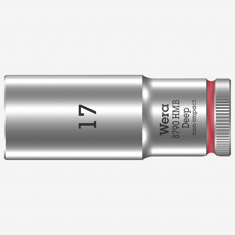 Wera 004539 Deep Socket, 17 x 3/8"