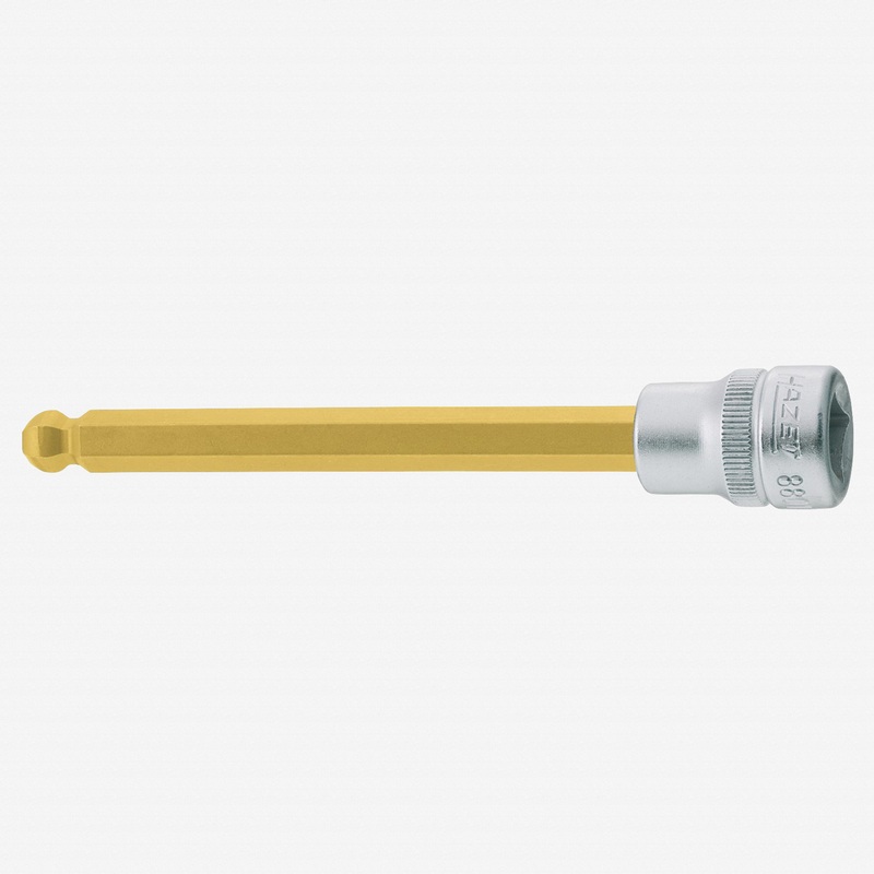 Hazet 8801KK-10 10mm Ball End Hex Titanium-Nitride Socket 3/8"