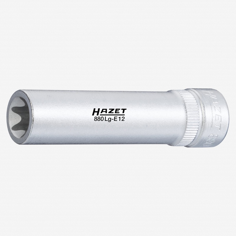 Hazet 880LG-E12 External Torx Socket, 3/8" Drive, Size E12, Long
