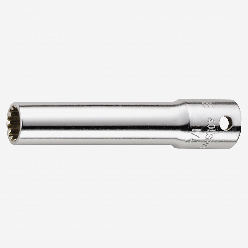 Stahlwille 40aLSP Extra Deep Socket, 1/4" Drive, Spline-Drive, SP 8