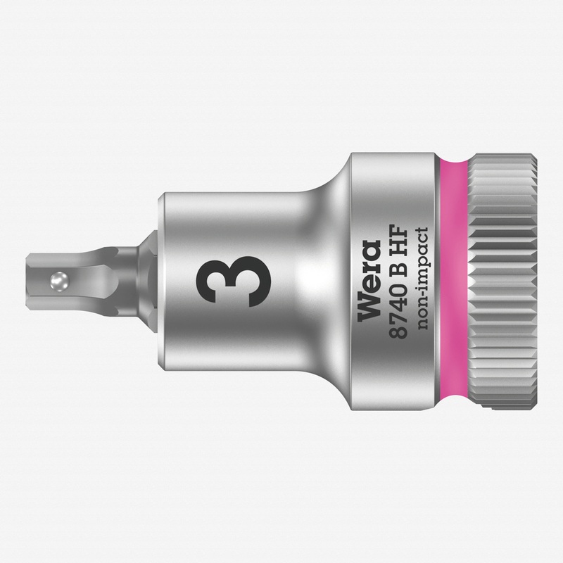 Wera 003030 3/8" Drive Zyklop Hex-Plus Bit Socket with Holding Function 3.0 mm