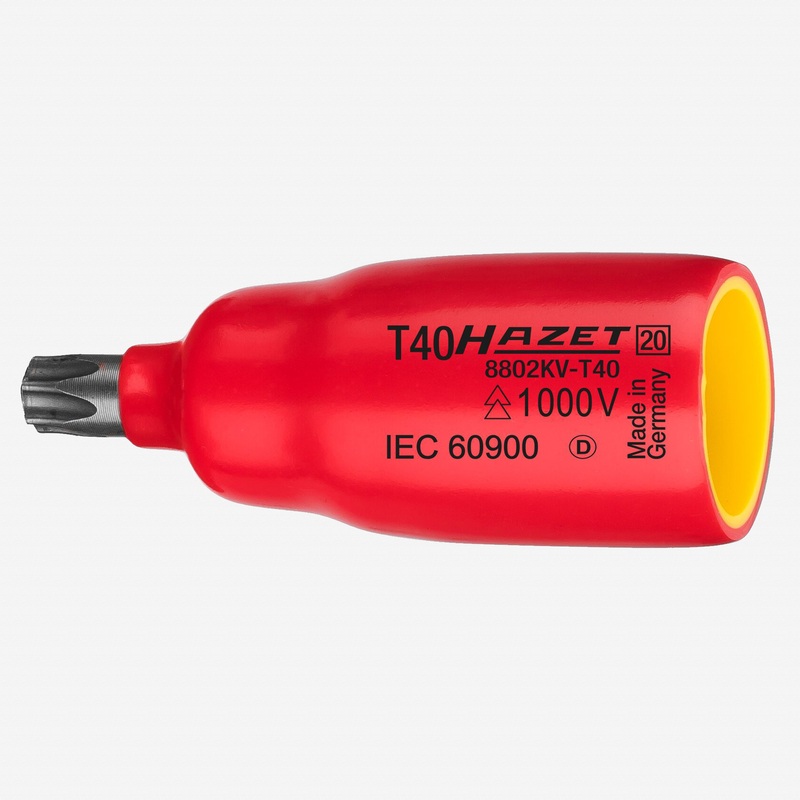 Hazet 8802KV Insulated 3/8" Torx Bit Socket - Short, T15