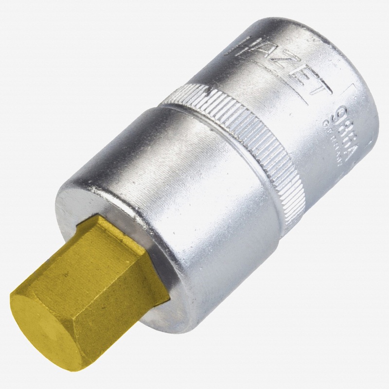 Hazet 986A-1/2 1/2" Hex Titanium-Nitride Bit Socket, 1/2" Drive
