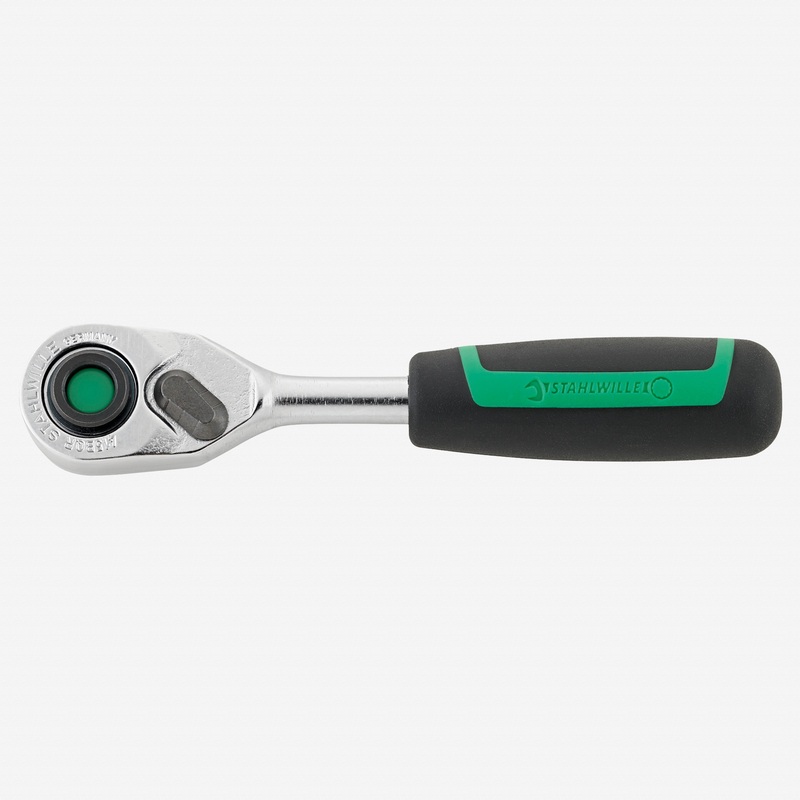 Stahlwille 419B Fine-tooth Bit Ratchet with Push-Out Function, 1/4" Hex